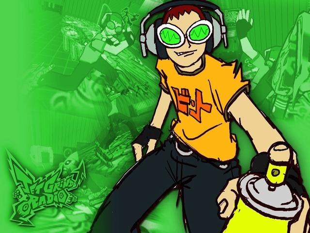 JSRF Jet Set Radio Future title screen for Xbox